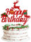 Weihnachten Happy Birthday Cake Topper Glitzer Weihnachten Elch Cake Topper Dekorationen Frohe Weihnachten Frohes neues Jahr Weihnachten Geburtstagsfeier Dekorationen