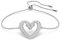 Swarovski Una Armband, Weißes und Rhodiniertes Armkettchen mit Edlem Schwan-Motiv und Strahlenden Swarovski Kristallen