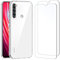 NEW'C Funda para Xiaomi Redmi Note 8 de Alta Transparente de Silicona de Gel TPU Flexible y 2 Protectores de Pantalla de Vidrio Templado para Xiaomi Redmi Note 8