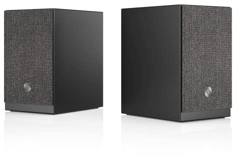 Audio Pro Altavoces Bluetooth y WiFi Inalámbricos Multiroom - Speakers Estéreos de Entretenimiento en Casa con AirPlay2, Google Cast, Spotify Connect y HiFi - Instalación Estantería A28 - Negro