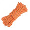 sourcing map Tent Rope 3mm 13.12ft Polyester Cord Fluorescent Reflective Orange for Outdoor Camping Canopy