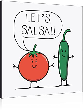 Let's Salsa Bilderrahmen mit Chilli Peppers