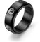 LAFATINA 8MM Yin und Yang Fidget Spinner Ringe Herren Damen Edelstahl Taichi Balance Mantra Schwarzer Ringe