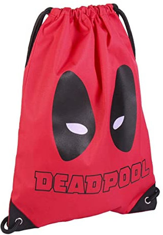 CERDÁ LIFE'S LITTLE MOMENTS Bolsa Mochila Cuerdas Infantil de Deadpool-Licencia Oficial Marvel, Saco Unisex niños, Rojo, Pequeño