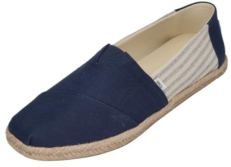 TOMS Alpargata Rope Classic, Mocasín Plano Hombre, Blue Navy, 43.5 EU