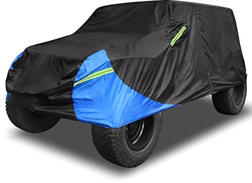 X AUTOHAUX Heavy-Duty SUV Cover for Jeep Wrangler 2 Door - Waterproof, UV-Resistant, and All-Weather Protection