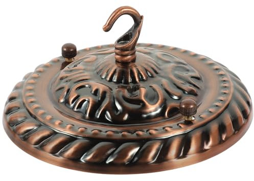 Mikikit Metallhaken Kronleuchter Deckenplatten Deckenrosette mit Haken für Lampen Deckenhaken Vintage Pendelleuchte Krone Aufhängehaken Eisen Hängeleuchte Deckenlampenhalterung Befestigungshaken