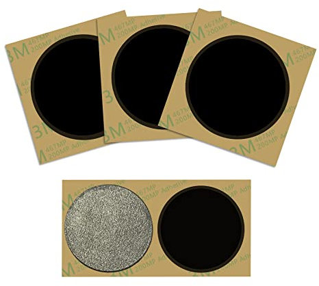 SANPOPO 10Pcs Black Anti-Metal NFC Stickers NTAG215 25mm Round On Metal Tags for NFC-enabled cell phones and devices
