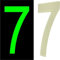 3D Acrylic Luminous House Door Numbers Glow in the Dark Stick On Self Adhesive Home Signs Hotel Office Appartments Mailbox Outdoor 6cm (Number - 7)