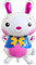 Folienballon Hase, Osterhase in Weiß, ca. 95 * 49 cm - Perfekt für Osterdekoration, Kindergeburtstage, Osterfeiern, Geschenkidee, Partyzubehör, Luftballon-Dekoration, Frühlingsfest, Ostereiersuche