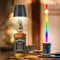 CHENBEN Flaschenlampe,7.5W LED Flaschenlicht mit 5200 mAh Akku RGB Dimmbare Tragbare KabelloseTouch Tischleuchte, IP54 Aufladbar Tischlampe für Innen/Außen, Familie, Restaurant, Bar