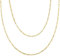 Viwind Herren Kette Figaro Ketten Halskette Herren 3/5/7/9mm Hip-Hop Chain 45-55cm 18K Gold Vergoldet/Silber Farbe Edelstahl Figarokette1+3 Gliederkette für Jungen Männer (55cm, Gold Farbe-3mm)