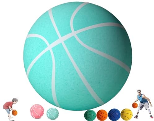 IVMqclicc Hush Griff Basketball leise Basketball Dribbling Indoor Leise Basketball Indoor Schaumstoff-Basketball, leicht zu greifen, leiser Ball, hohe Belastbarkeit, sicher/weich/hohe Elastizit?t