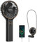 SWEETFULL Handheld Fan, Portable Mini Small Personal Fan with Backup Power, 6 Speeds 5000mAh Desk USB Hand Held Fan Rechargeable Battery Fans with LED Display for Women Girl Travel (Black)