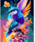 HEIBAGO Oiseaux Peinture par Numero Adulte Enfant, Animaux Kit de Peinture à l'huile pour Débutants, Peintures Acryliques pour la Décoration de la Maison(Sans Cadre), 40x50cm