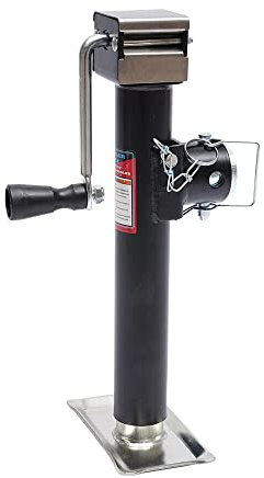 Begoniape Béquille de remorque de voiture, roue jockey pour caravane, yacht, remorque jusqu'à 907 kg/2000 livres, hauteur réglable 25,5 cm, béquille de stationnement, roue jockey lourde