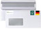 MADE IN GERMANY 50 Briefumschläge DIN Lang haftklebend mit Fenster CS Webkontor - Umschläge aus 75 g/m² Kraftpapier - DIN Lang Umschlag in weiß für Briefe, Geschäftspost, tägliche Korrespondenz usw.