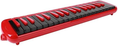 Portable Keyboard Piano, 37 Keys Piano-Style with Key Stickers Double Mouthpieces Tubes Carrying Case Gift for Beginners Adults (Color : B)