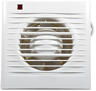 Gavigain Extractor de Pared, Extractor de Pared Pequeño Ventilador de Baño Extractor Ventilador para Baño Aseo Cocina Ventana Montado en Pared 220V para Aseo, Oficina(4 Pulgadas)