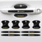 QWEERASS 8Pcs Car Door Handle Scratch Protector, for Peugeot Traveller/Partner/RCZ / 5008 / RIFTER Car Door Handle Protective Film Waterproof Anti-Scratch Sticker,A