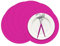Datyiiha Platzsets aus Papier, rund, Einweg-Tischsets, dekorative Platzsets für Hochzeit, Brautparty, Hot Pink, Geburtstagsparty, Essdekoration, 100 Stück