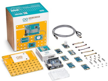 Arduino Plug and Make Kit [AKX00069] - Kit modulaire pour créer Facilement des projets électroniques, idéal pour débutants et Makers