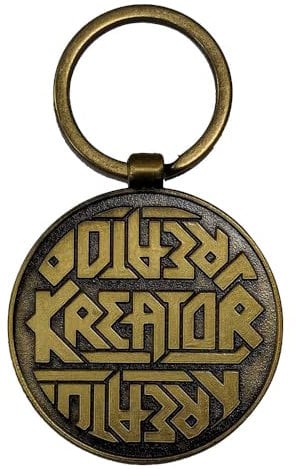 Rock Off officially licensed products Kreator Satan Is Real Band Logo Emblem Schlüsselring Schlüsselring One Size