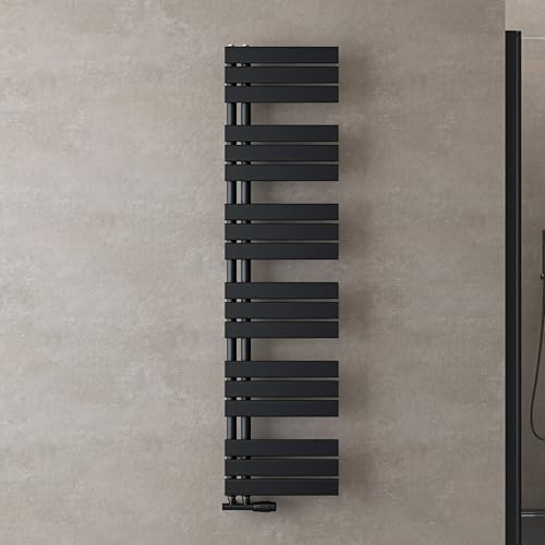 doporro Heizkörper Bad Handtuchheizkörper 159x40cm Anthrazit Badheizkörper | Badezimmer Badheizung Handtuchtrockner Handtuchwärmer Seitenanschluss, Effiziente Wärmeleitung, Nahtlose Schweißtechnik, FN