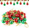 FANCYWUXI 48 Stück Weihnachtskugeln Rot Grün 30MM Weinachtskugelset Kunststoff Weihnachtskugeln Kugeln Mini Weihnachtsschmuck mini weihnachtskugeln 3cm Rot & Grün für Urlaub Party,Dekoration