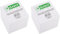 D.RECT Zettelklotz Notizklotz Ersatzpapier (für Zettelbox) | 90x90x90mm circa 850 blatt | Weiß (Packung mit 2)