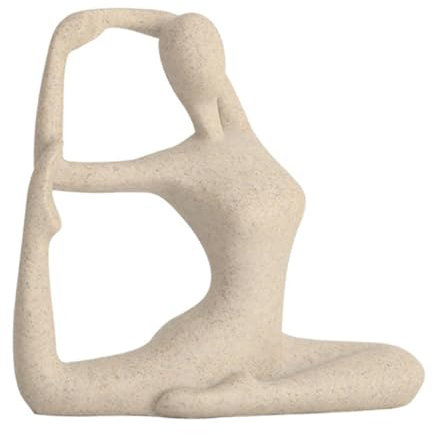 HOLIDYOYO Yoga Figur Dekoratives Ornament Tischdeko Yoga Tänzerin Figurine Harz Handwerk Für Wohnzimmer Schlafzimmer Büro