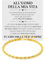Bracciale Uomo Corda Finitura Oro18k in Argento Sterling 925 All'Uomo della Mia Vita Idea regalo compleanno - Idee Regali per lui per Natale - Cofanetto con DEDICA incluso (Bracciale Corda Oro - Uomo)