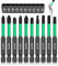 Cexovo Juego de Destornilladores 10 Piezas Puntas Destornillador Impacto Juego de Puntas Triangulares de 70 mm para Diy Hogar Reparación de Bicicletas