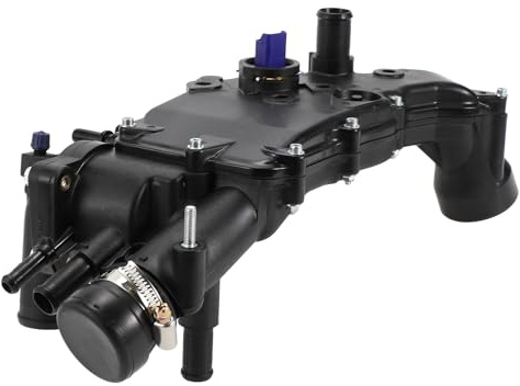 A ABSOPRO Termostato Interior del Coche para Citroen C4 para Peugeot 307 406 PARTNER Ensamblaje Duradero de la Vivienda del Termostato del Refrigerante del Motor No.1336R8 Plástico 1 Pc
