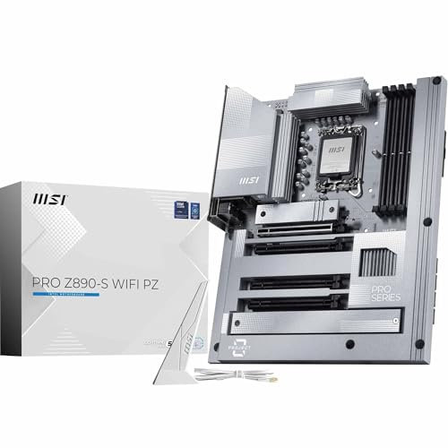 MSI Scheda madre PRO Z890-S WiFi PZ Back-Connect ATX, supporta processori Intel Core Ultra (serie 2), LGA 1851 - DDR5 Memory Boost (8600+ MT/s OC), PCIe 5.0 x16, M.2 Gen5, Wi-Fi 7, LAN 2.5G