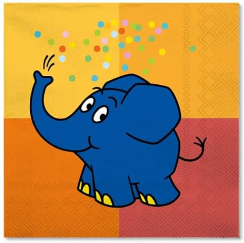 20 Servietten * DIE SENDUNG MIT DEM ELEFANTEN * für Kinderparty und Kindergeburtstag | Maus Elefant Lach- und Sachgeschichten Papierservietten Napkins Kinder Party Set