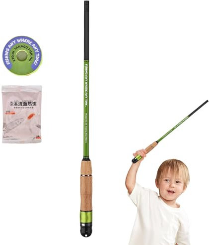 Fishing Rod Reel, Carbon Fibre Telescopic, Pocket Fishing Iron, Portable Fishing Poles, Carbon Fibre Telescope, Travel Pole, Lightweight Tackle Stick, Compact Fishing Equipment for Trout Panders