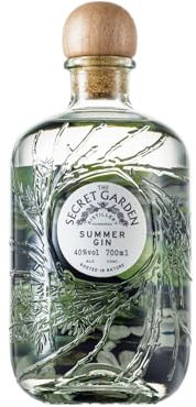 Secret Garden Distillery Summer Gin, Award-Winning Scottish London Dry, 40% ABV, Handcrafted in Edinburgh with All-Natural Botanicals, 70cl, Eco-Friendly Plastic-Free Packaging, Perfect Cocktail Gift