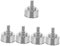 UPKOCH 5pcs Stainless Steel Alcohol Lamp Mini Camping Heater for Tent Portable Bunsen Burner