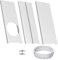 Sharplace Kit per finestra del condizionatore d' portatile con raccordo rotondo segmentato per tubo di scarico, kit di sfiato universale, pannelli di