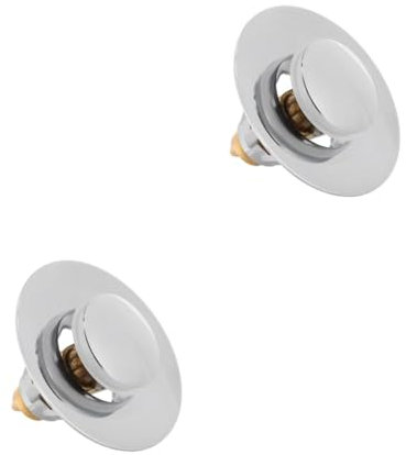 Operitacx 2 Piezas Tapón de Drenaje de Lavabo de Presión Tapón Antibloqueo Fregadero Práctico y Duradero Cocina y Instalación sin Herramientas
