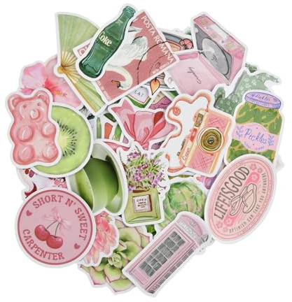 Culinavog 100 Stück Sticker Ästhetik, Wasserfeste Fantasy-Aufkleber, Scrapbook-Sticker für Erwachsene, Jugendliche und Kinder, Vinyl-Aufkleber für DIY-Tagebücher, Laptops, Handyhüllen, Geschenke