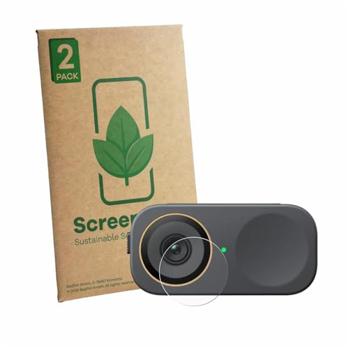 ScreenLeaf 2 Stück Schutzfolie für Insta360 Link 2C Pro (Linse) [nachhaltiger Displayschutz, Folie, transparent, kratzfest]