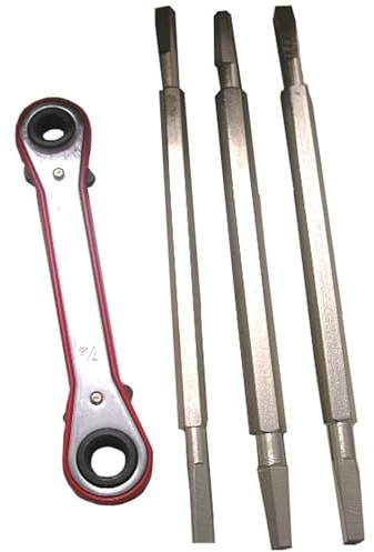 LASCO 13-2111 Metal Seat Removal Set, 3 Removal Tools, Plus Ratchet