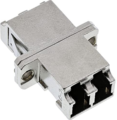 InLine 89989E LWL Metall-Kupplung, Duplex LC/LC, singlemode, Keramik-Hülse, zum Einbau