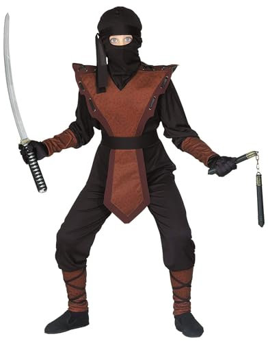 W WIDMANN MILANO Party Fashion - Kinderkostüm Ninja, japanischer Krieger, Kämpfer