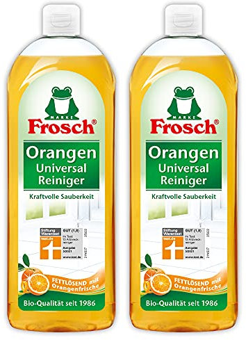 Frosch Orangen Universal Reiniger - kraftvoller Allzweckreiniger, 2er Pack (2 x 750 ml)