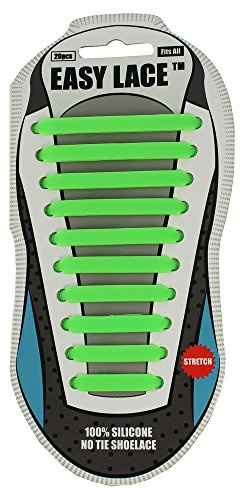 Easy laces Schnürsenkel Silicone, EAS210GN, Grün (Green 210), One Size