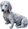 Steinfigur Dackel Hund frostfest wetterfest Gartenfigur Steinguss