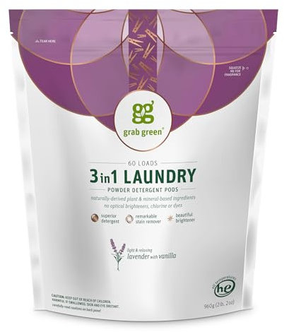 Detergente Grab Green 3 en 1 106319 , 60 Loads, Lavender With Vanilla, 1
